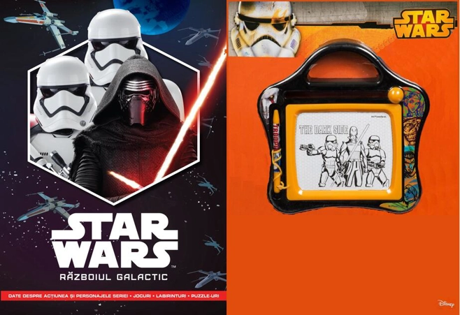Set Small Magnetic Scribbler + Carte Star Wars. Războiul galactic
