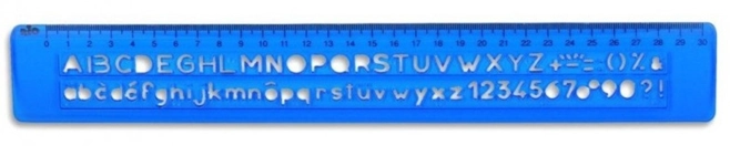 Șablon 25 cm, litere și cifre Rio