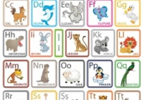 Planșă. Alfabetul animalelor în limba română