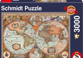 Puzzle Schmidt: Hartă antică, 3000 piese
