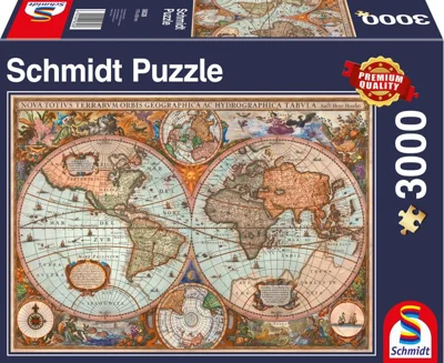 Puzzle Schmidt: Hartă antică, 3000 piese