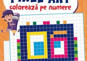 Pixel Art. Colorează pe numere 5 ani +