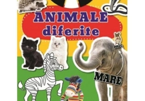 Animale diferite. Abțibilduri și activități