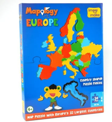 Puzzle educativ din spumă EVA - Harta Europei