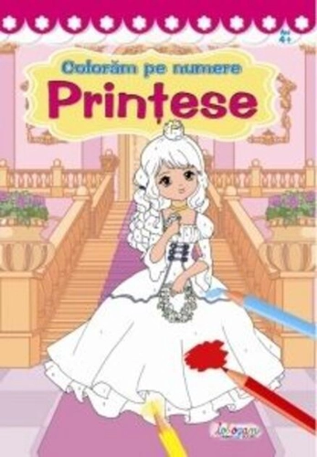 Prințese. Colorăm pe numere