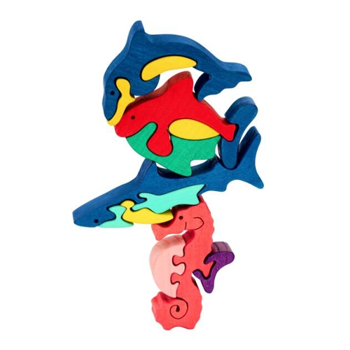 Set Puzzle - Animale din Ocean în miniatură