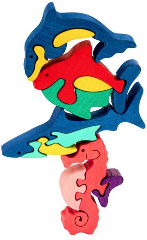 Set Puzzle - Animale din Ocean în miniatură
