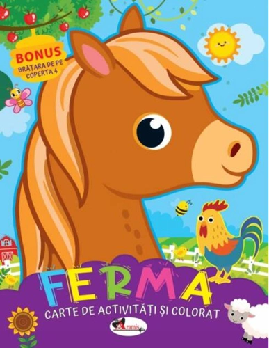 Ferma. Carte de colorat cu activități