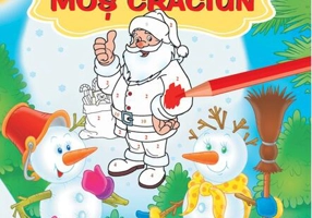 Moș Crăciun. Colorăm pe numere