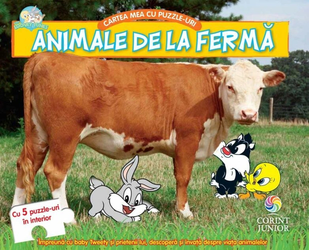 Animale de la fermă. Cartea mea cu puzzle-uri. Baby Looney Tunes