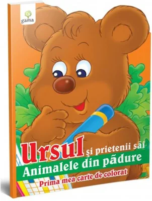 Ursul şi prietenii săi. Prima mea carte de colorat