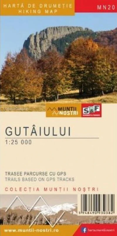Munții Gutâiului. Hartă de drumeție