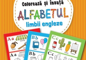 Colorează și învață alfabetul limbii engleze
