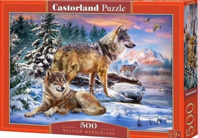 Puzzle 500 piese „Wolfish Wonderland”