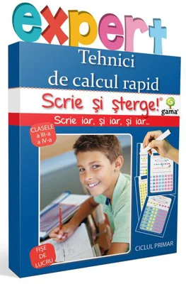 Tehnici de calcul rapid. Scrie și șterge! Expert (8-10 ani)