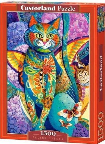Puzzle 1500 piese „Feline Fiesta”