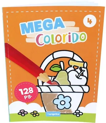 Carte de colorat Mega Colorido (Vol. 4)