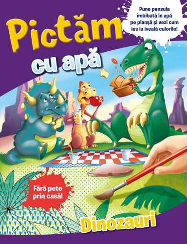 Pictăm cu apă: dinozauri