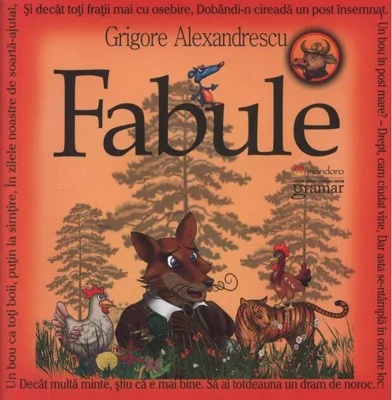 Fabule. Grigore Alexandrescu