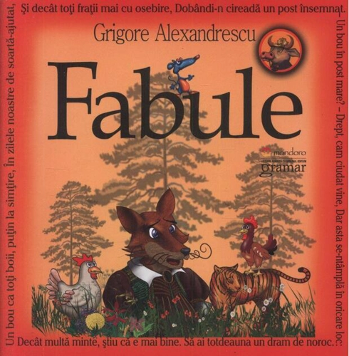 Fabule. Grigore Alexandrescu