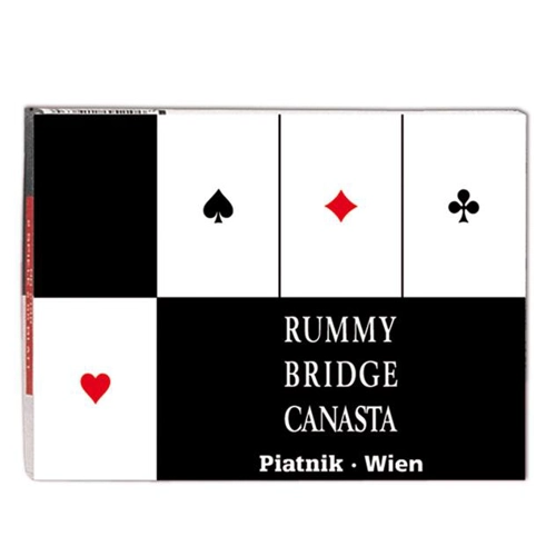 Cărți de joc Piatnik „Rummy, Bridge, Canasta”, pachet dublu