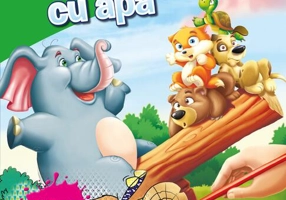 Pictăm cu apă. Pui de animale