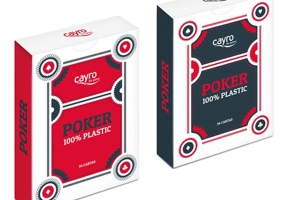 Cărți de joc Cayro Poker 100% plastic
