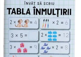 Învăț să scriu: Tabla înmulțirii